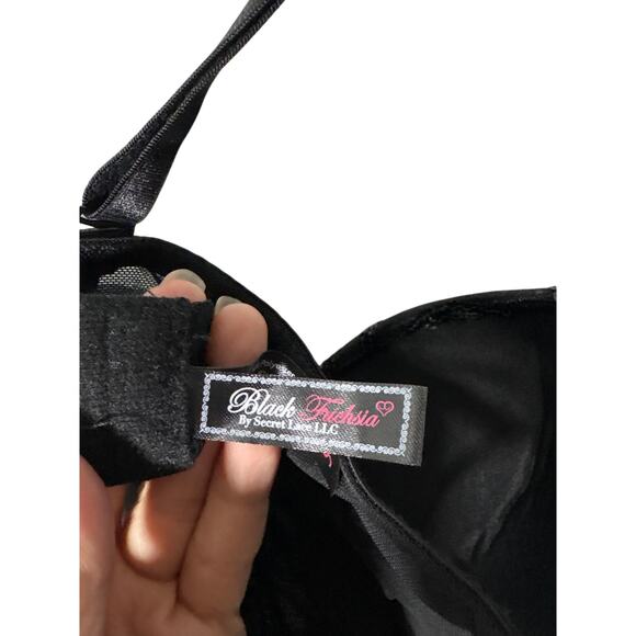 Whimsy Goth Black Satin Corset & Skirt Set Size Small - Picture 8 of 10